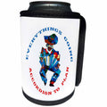 3dRose Everything Is Going Accordion To Plan Fun Pun - Can Cooler Bottle Wrap (cc-382588)