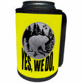 3dRose Bear Strolling Through Pine Forest And Caption Yes We Do - Can Cooler Bottle Wrap (cc-382602)