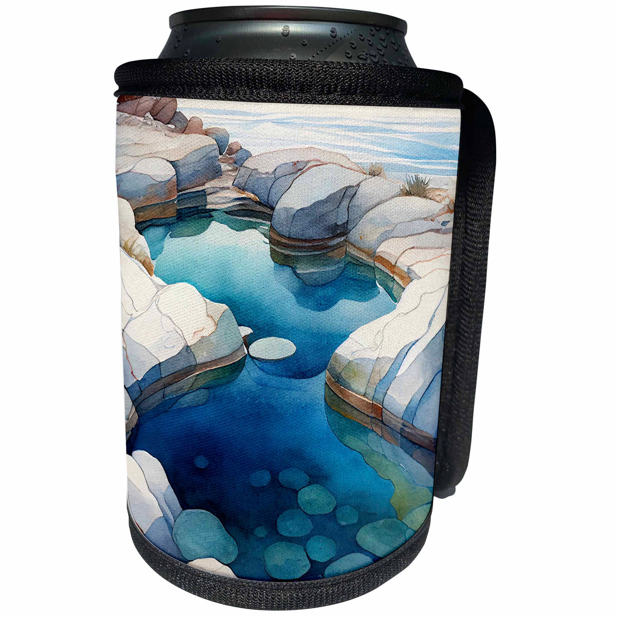 3dRose Ocean Tidal Pool Background - Can Cooler Bottle Wrap (cc-382791)