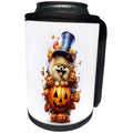 3dRose Halloween Pomeranian dressed as a magic wizard - Can Cooler Bottle Wrap (cc-382915)