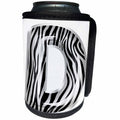3dRose Zebra Patterned Image Of Balloon Monogram D - Can Cooler Bottle Wrap (cc-383110)