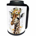 3dRose Floral Giraffe Illustration - Can Cooler Bottle Wrap (cc-383241)