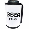 3dRose Simple Text of Beer oclock - Can Cooler Bottle Wrap (cc-383514)