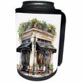 3dRose Paris Café Illustration - Can Cooler Bottle Wrap (cc-383618)