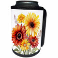3dRose Daisy and Gerbera Flowers Illustration - Can Cooler Bottle Wrap (cc-384145)