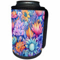 3dRose Pastel Fantasy Floral Background - Can Cooler Bottle Wrap (cc-384240)