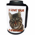 3dRose I Love Your Cattitude - Can Cooler Bottle Wrap (cc-384296)