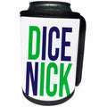 3dRose Word Scramble - DICEM NICK COLOR - Can Cooler Bottle Wrap (cc-384505)
