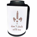 3dRose Dont Pluck With Me Thanksgiving Dinner Design - Can Cooler Bottle Wrap (cc-384672)