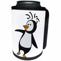 3dRose Cool Funny Cute Penguin Dancing Kokopelli Abstract - Can Cooler Bottle Wrap (cc-385102)