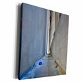 3dRose Blue stone between 2 stone columns - Museum Grade Canvas Wrap (cw_100239)