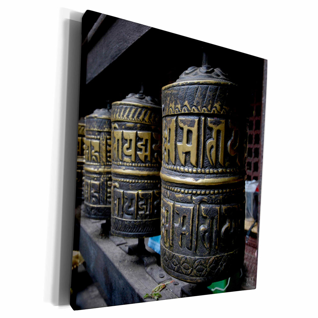 3dRose Patans Durbar Square Patan, Praying wheels - Museum Grade Canvas Wrap (cw_10225)
