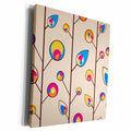 3dRose Dooni Designs Whispering Leaves Nature Vector Design - Museum Grade Canvas Wrap (cw_102347)