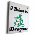 3dRose I Believe In Dragons - Museum Grade Canvas Wrap (cw_105122)