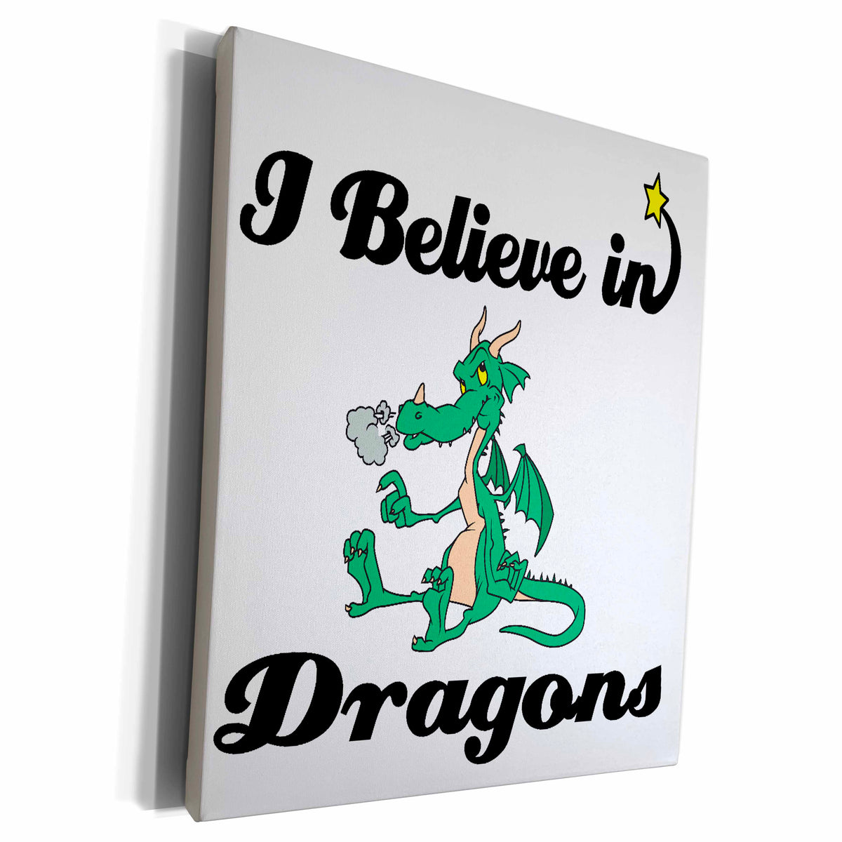 3dRose I Believe In Dragons - Museum Grade Canvas Wrap (cw_105122)