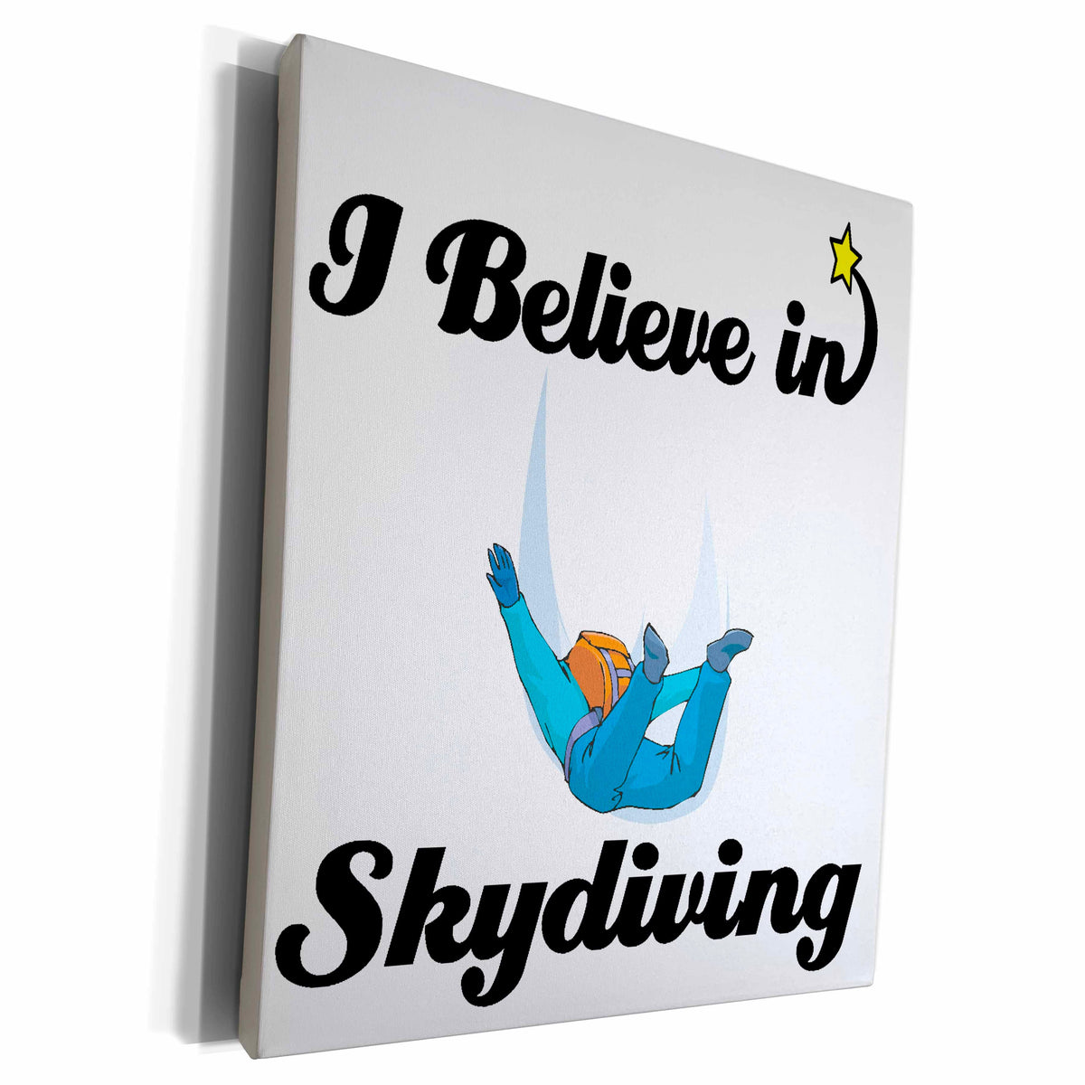 3dRose I Believe In Skydiving - Museum Grade Canvas Wrap (cw_105540)