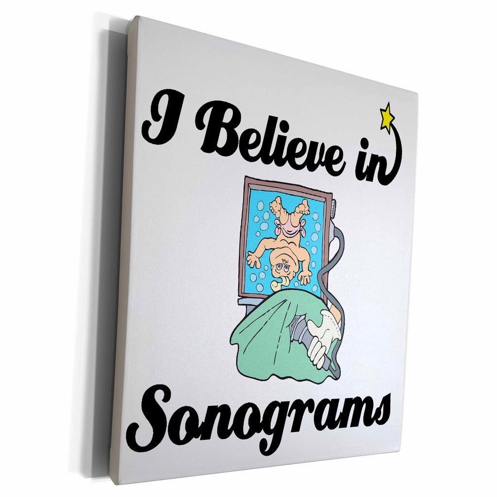 3dRose I Believe In Sonograms - Museum Grade Canvas Wrap (cw_105559)