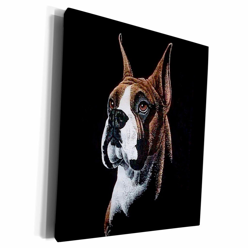 3dRose Dogs Boxer - Boxer - Museum Grade Canvas Wrap (cw_1059)