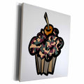3dRose Camouflage Camo Pattern Cupcake - Museum Grade Canvas Wrap (cw_106925)
