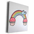 3dRose End Of Rainbow Cupcakes - Museum Grade Canvas Wrap (cw_106946)