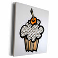3dRose Leopard Print Cupcake - Museum Grade Canvas Wrap (cw_106963)