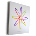 3dRose Anne Marie Baugh Science - A Rainbow Atom - Museum Grade Canvas Wrap (cw_111550)