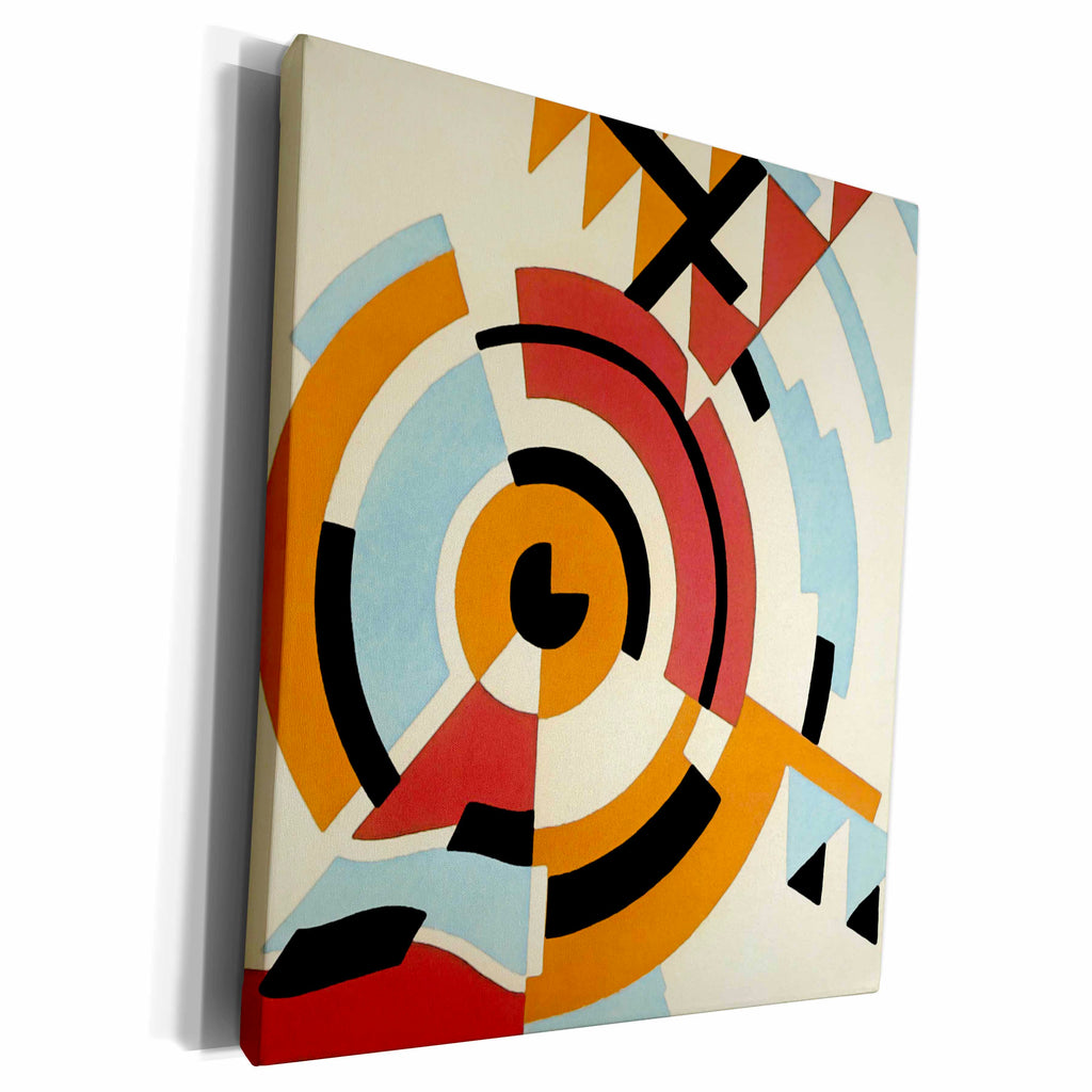 3dRose TNMGraphics Art Deco Plus - Circles in Abstract - Museum Grade Canvas Wrap (cw_11221)