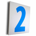 3dRose EvaDane - Numbers - 2, Happy 2nd Birthday, Blue - Museum Grade Canvas Wrap (cw_112246)