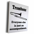 3dRose Trombone everyone else is just an accompaniment - Museum Grade Canvas Wrap (cw_113652)