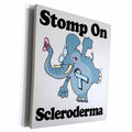 3dRose Elephant Stomp On Scleroderma Awareness Ribbon Cause... - Museum Grade Canvas Wrap (cw_114634)