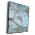 3dRose White Egret Bowing in the Clouds - Museum Grade Canvas Wrap (cw_11808)