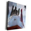 3dRose Choir Pratice, Cardinal and Sparrows - Museum Grade Canvas Wrap (cw_11884)