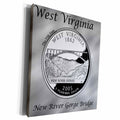 3dRose State Quarter West Virginia - Museum Grade Canvas Wrap (cw_120149)