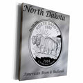 3dRose State Quarter North Dakota - Museum Grade Canvas Wrap (cw_120153)