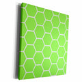 3dRose Lime Green honeycomb hexagon pattern - bright neon... - Museum Grade Canvas Wrap (cw_120230)