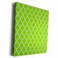 3dRose Bright Green Quatrefoil Pattern Lime Moroccan Tiles... - Museum Grade Canvas Wrap (cw_120258)