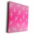 3dRose Dancing Dragonflies on Pink - Museum Grade Canvas Wrap (cw_12138)