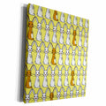 3dRose Cute Bunny Parade Yellow - Museum Grade Canvas Wrap (cw_12160)