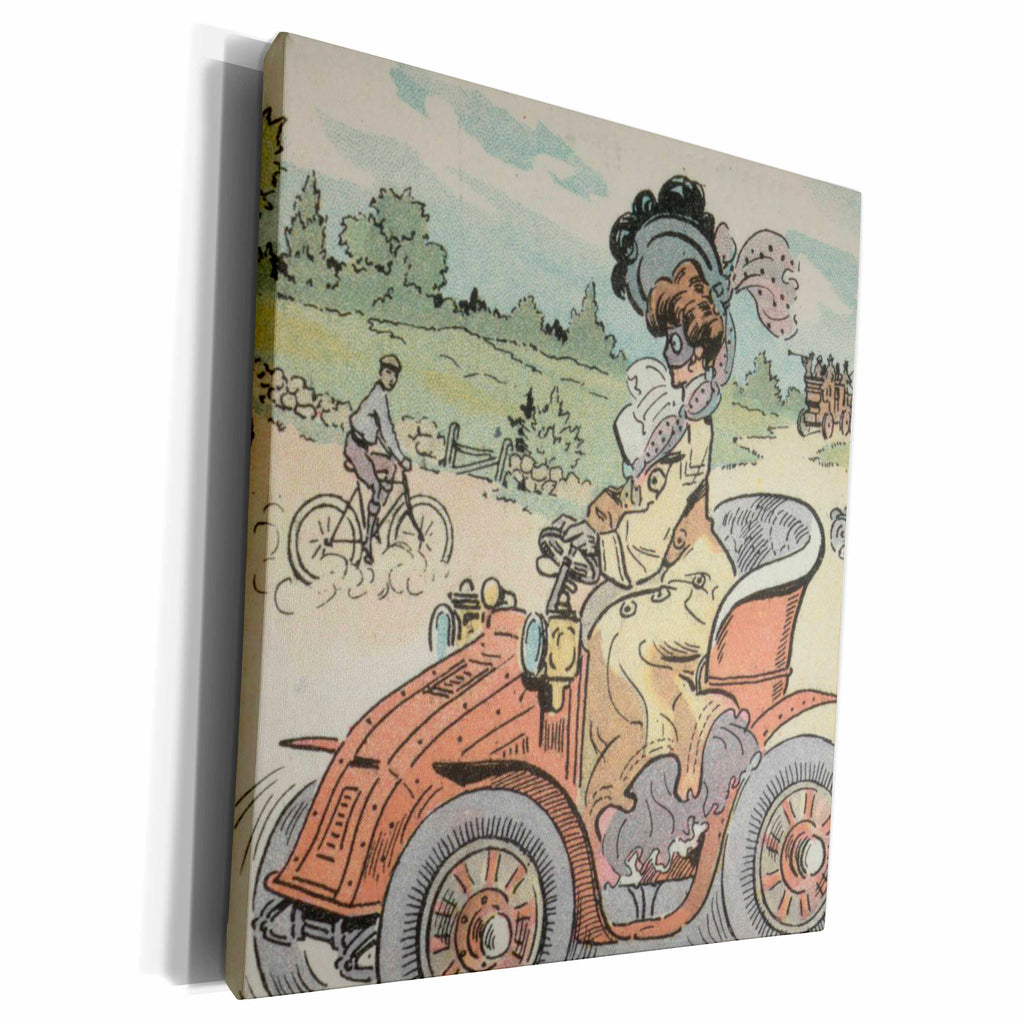 3dRose New Car and Goggles - Museum Grade Canvas Wrap (cw_124189)
