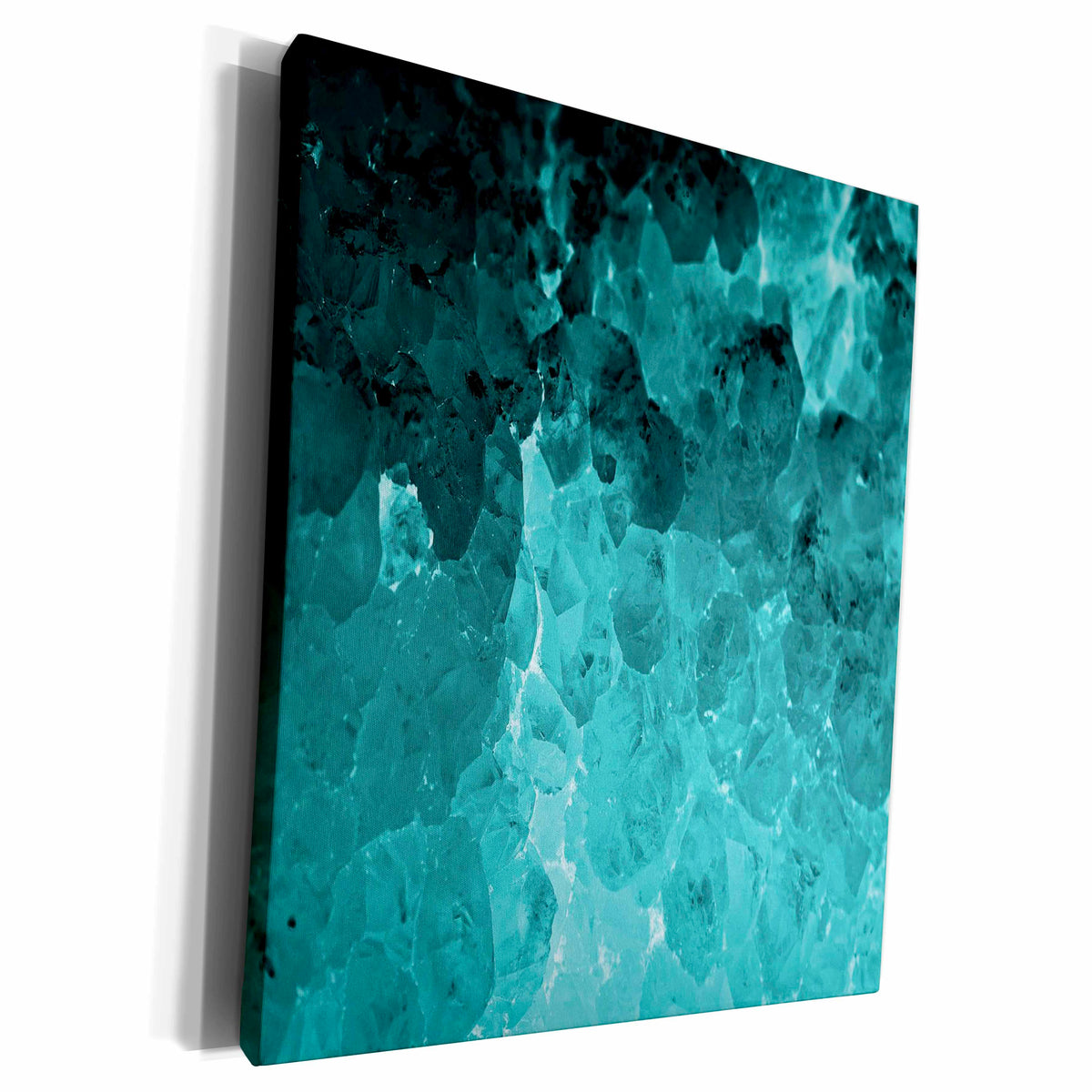 3dRose Turquoise Natural Crystal Look - Museum Grade Canvas Wrap (cw_124682)