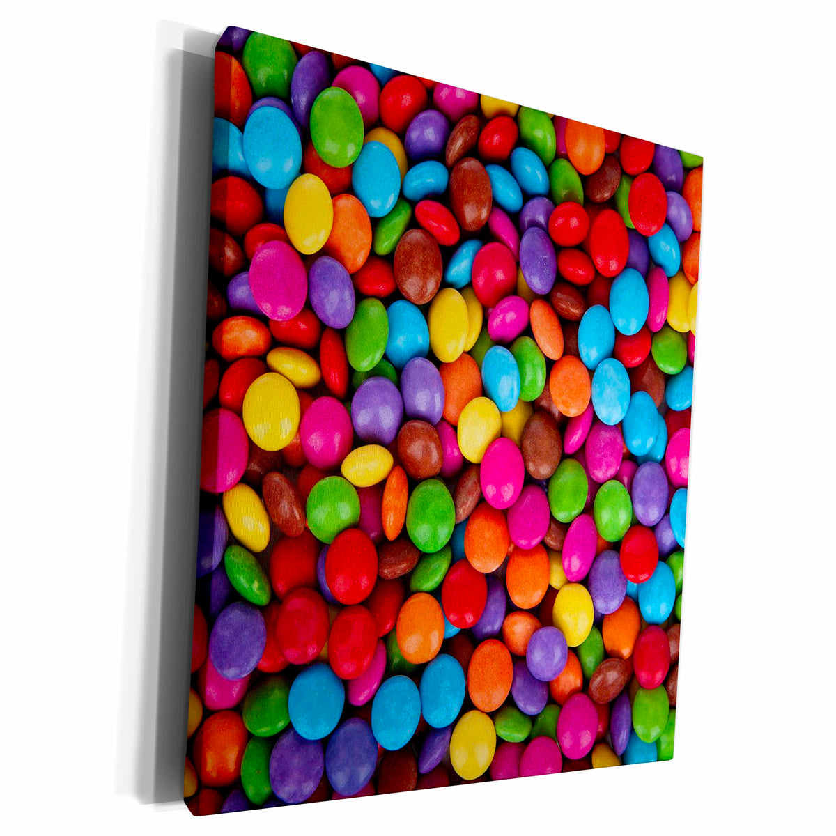 3dRose Mulit- Colored Candies Pattern - Museum Grade Canvas Wrap (cw_125014)
