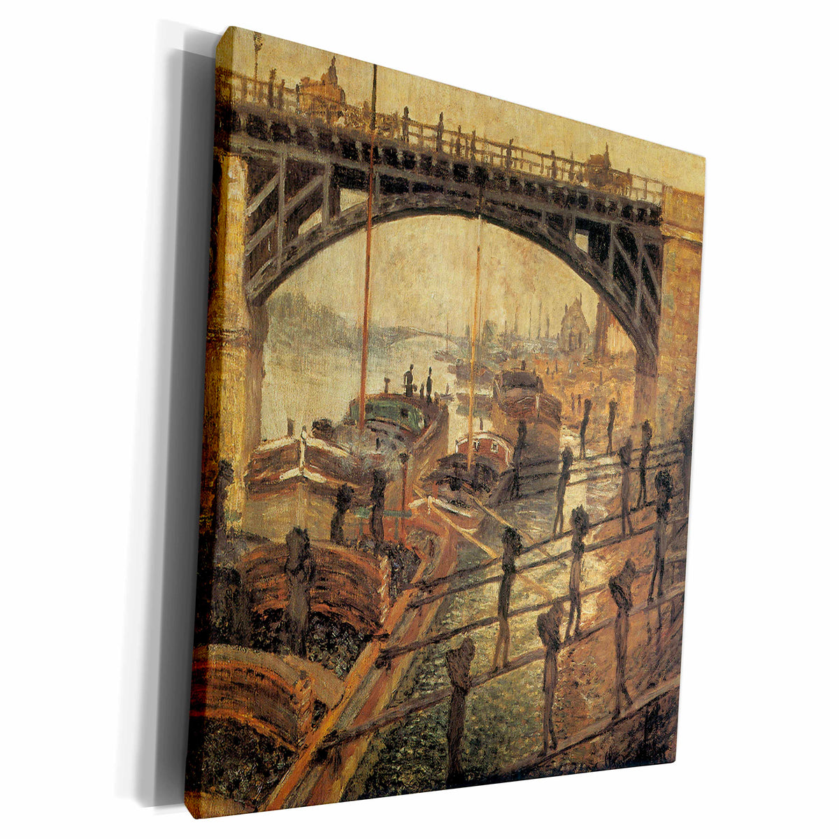 3dRose The Coal Workers by Claude Monet, 1875 - Museum Grade Canvas Wrap (cw_126574)