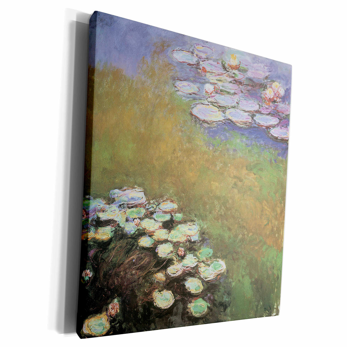 3dRose Water-Lilies by Claude Monet No. 2 c. 1914-1917 - Museum Grade Canvas Wrap (cw_126639)