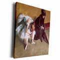 3dRose Waiting by Edgar Degas - Museum Grade Canvas Wrap (cw_126986)