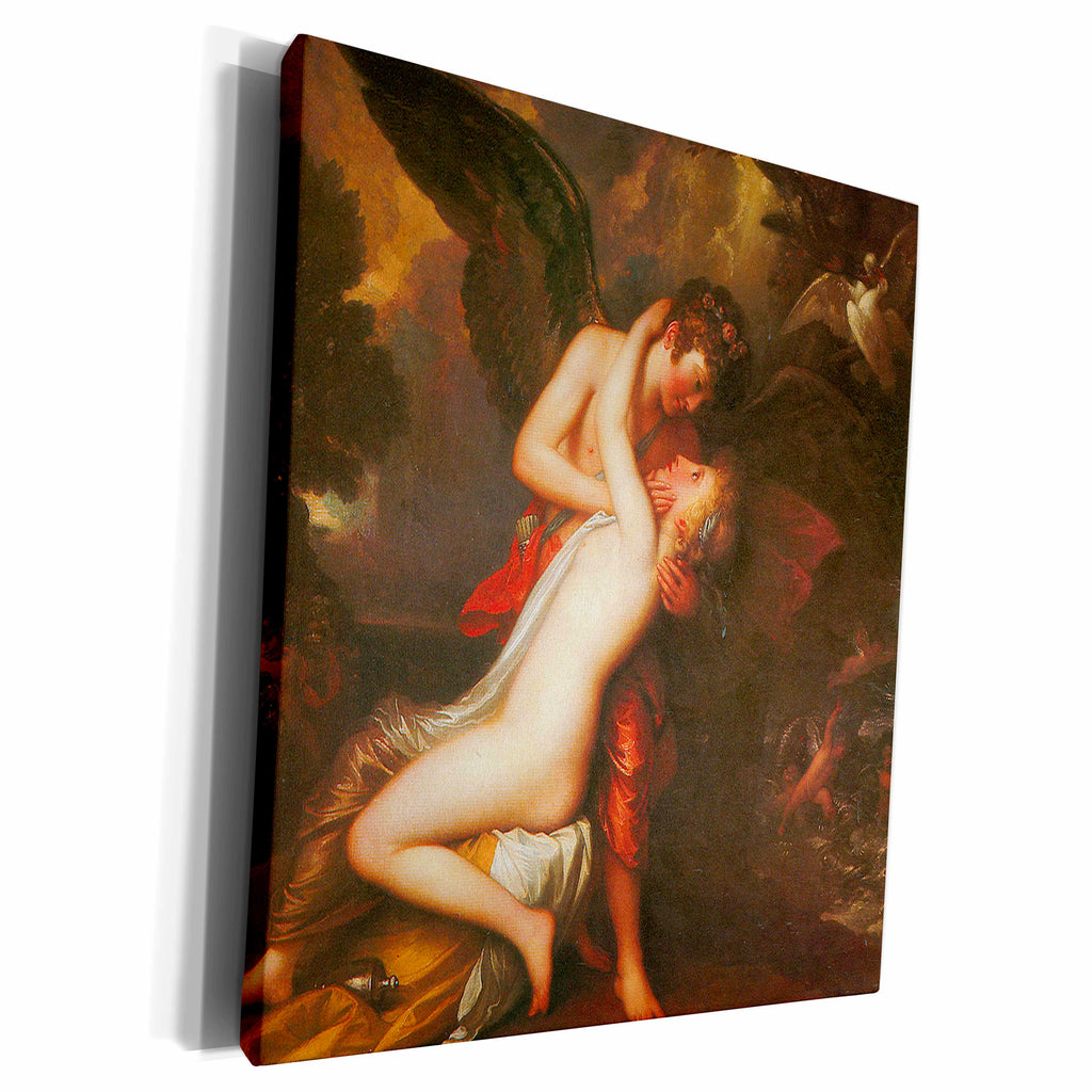 3dRose Cupid and Psyche by Benjamin West - Museum Grade Canvas Wrap (cw_127220)