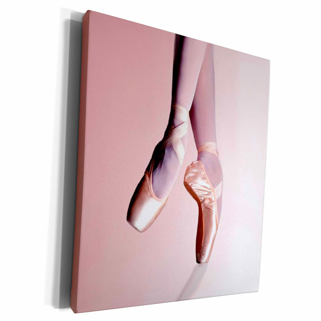 3dRose Dance - Ballet Slippers - Museum Grade Canvas Wrap (cw_1277)