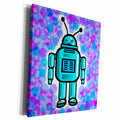 3dRose Kids Stuff - Robot - Museum Grade Canvas Wrap (cw_1303)