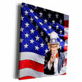 3dRose Uncle Sam and the American Flag - Museum Grade Canvas Wrap (cw_130872)