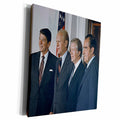 3dRose Former Presidents Ronald Reagan, Gerald Ford, Jimmy... - Museum Grade Canvas Wrap (cw_130873)