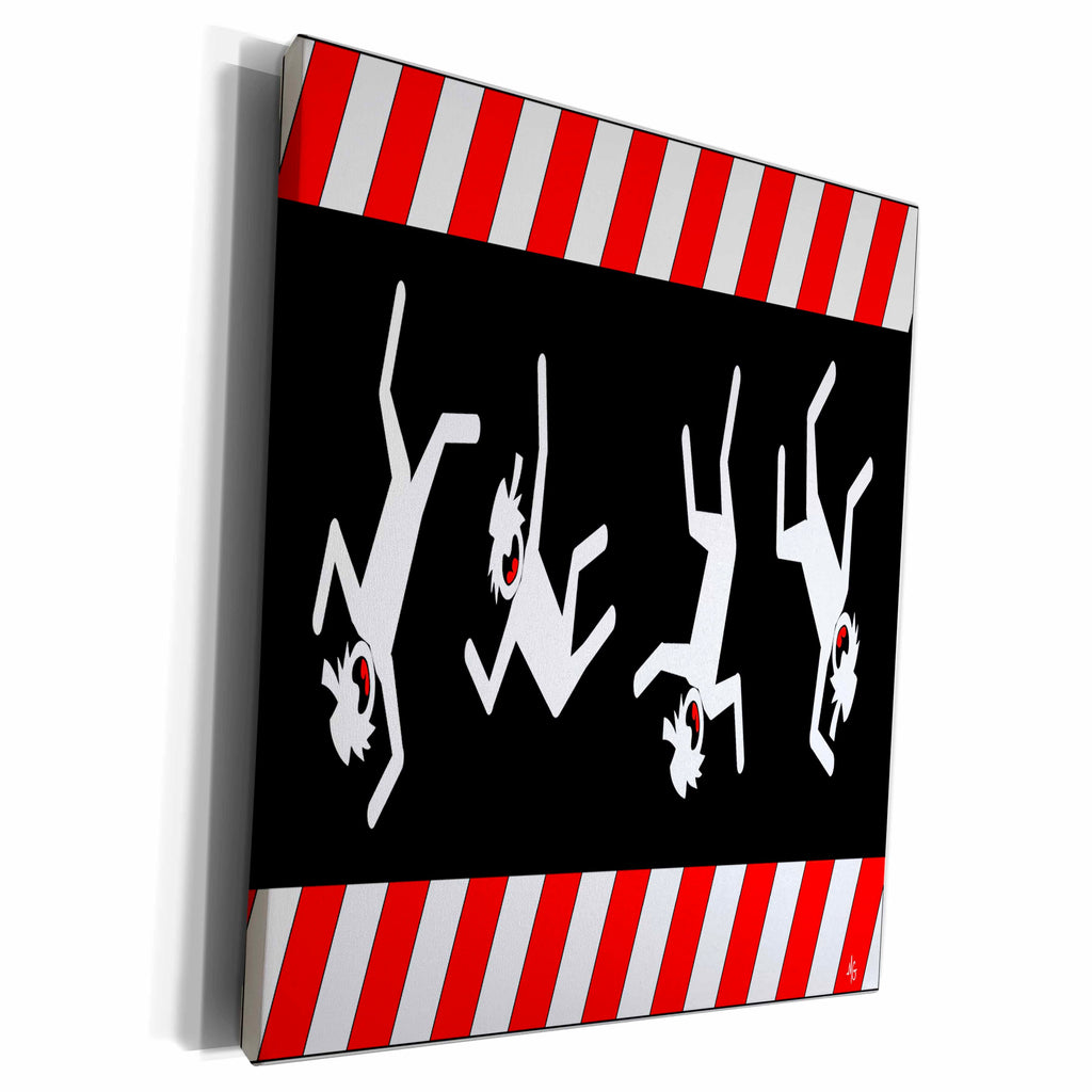 3dRose SCREAMNJIMMY tumbling dude panorama 2 - Museum Grade Canvas Wrap (cw_13188)